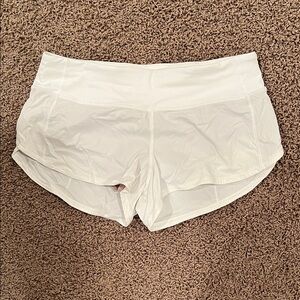 Lululemon Athletica White Athletic Shorts